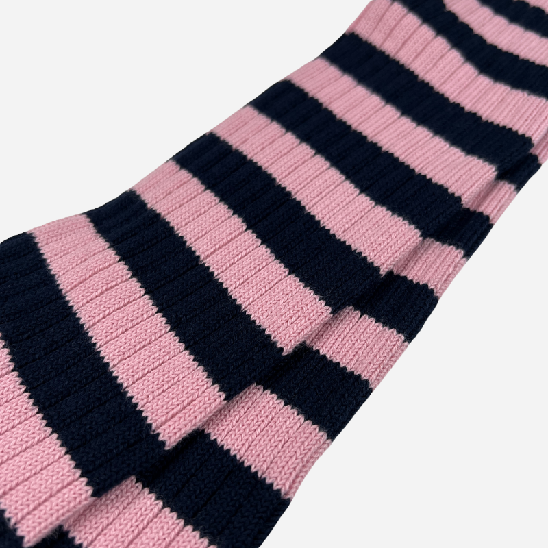 Calze a strisce Rosa e Navy