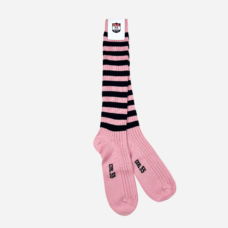 Calze a strisce Rosa e Navy