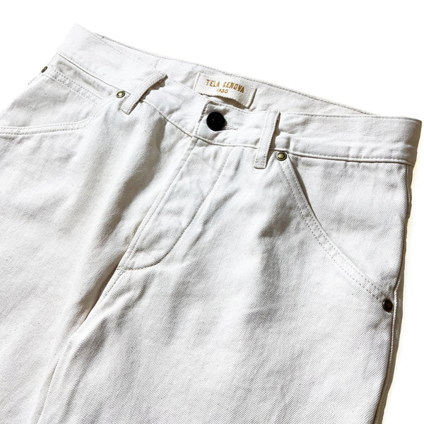 Jeans Bianco Regular fit con 5 Tasche
