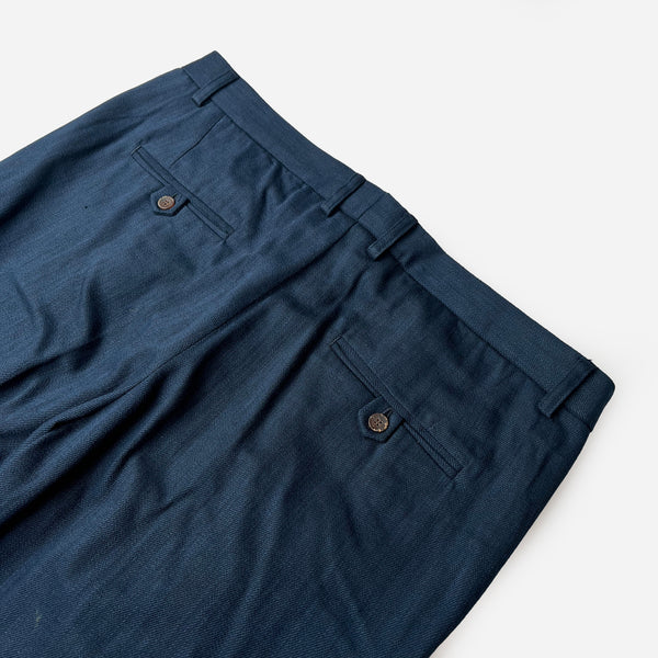 PANTALONE SARTORIALE BICOLORE NAVY