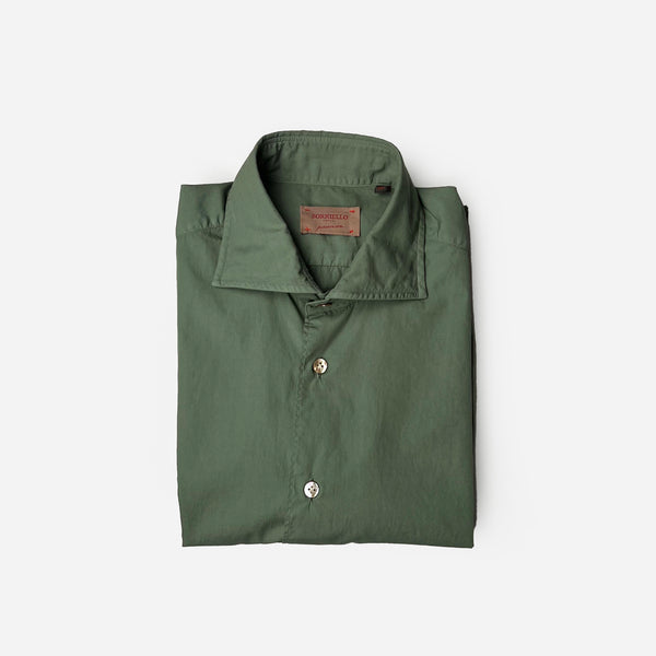 CAMICIA WASHED COTTON GREEN