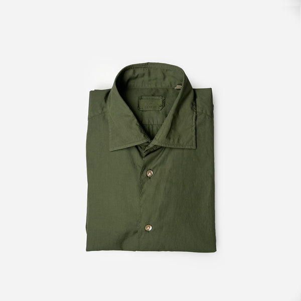 CAMICIA WASHED COTTON GREEN