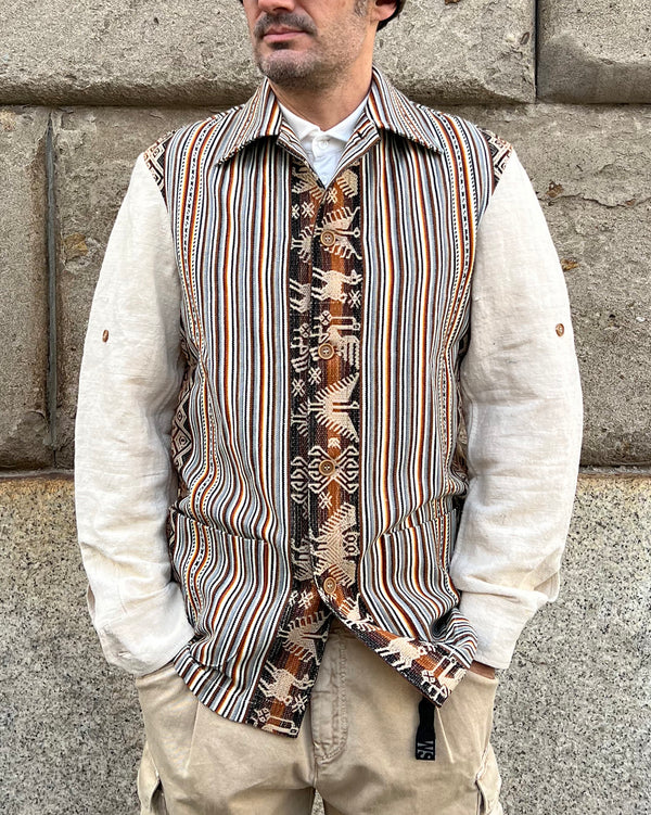 CAMICIA ETNICA TESSUTI VINTAGE