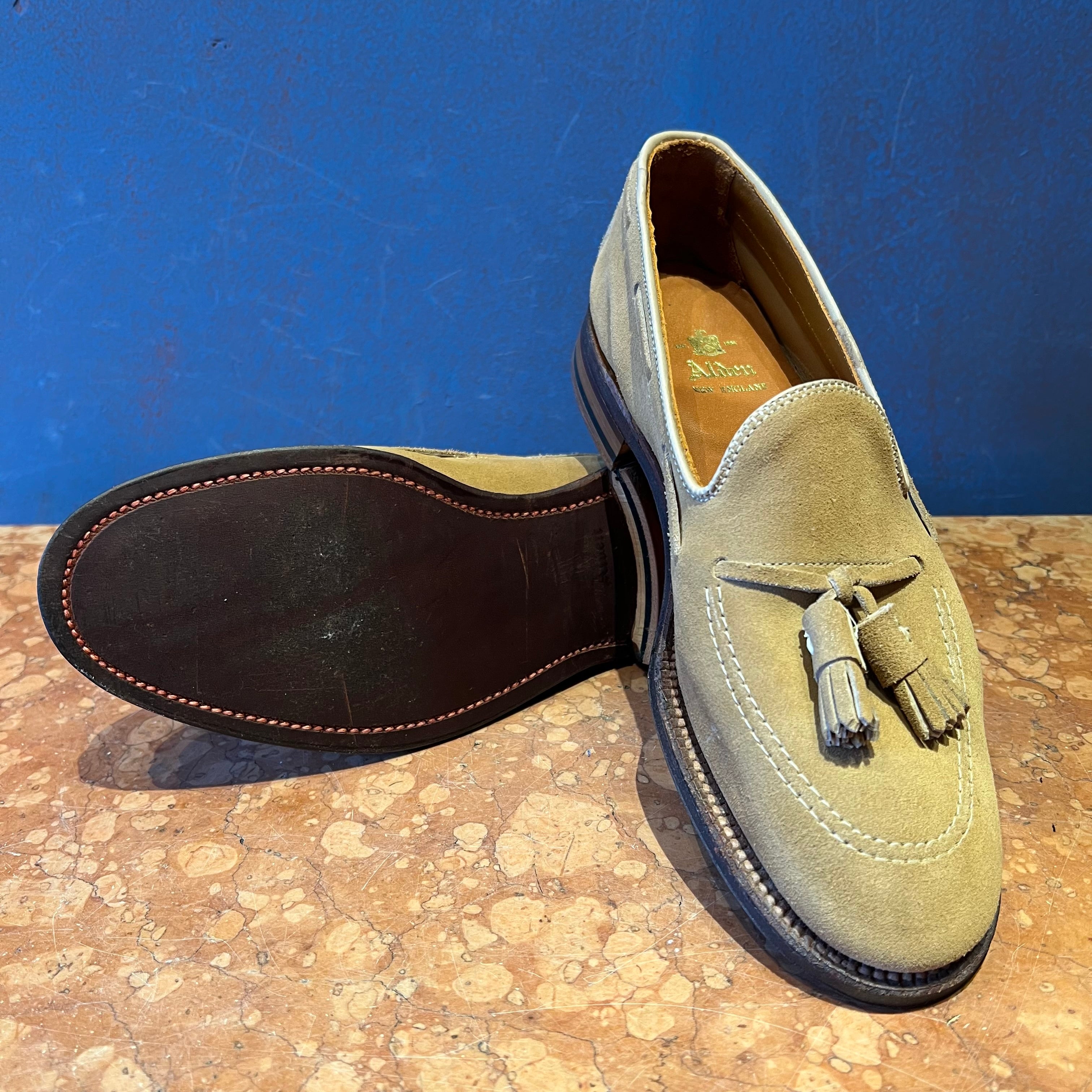 ALDEN SUEDE LOAFER WITH BOW 