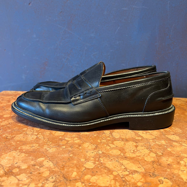 TRICKER'S BLACK MOCCASIN "SECOND HAND"