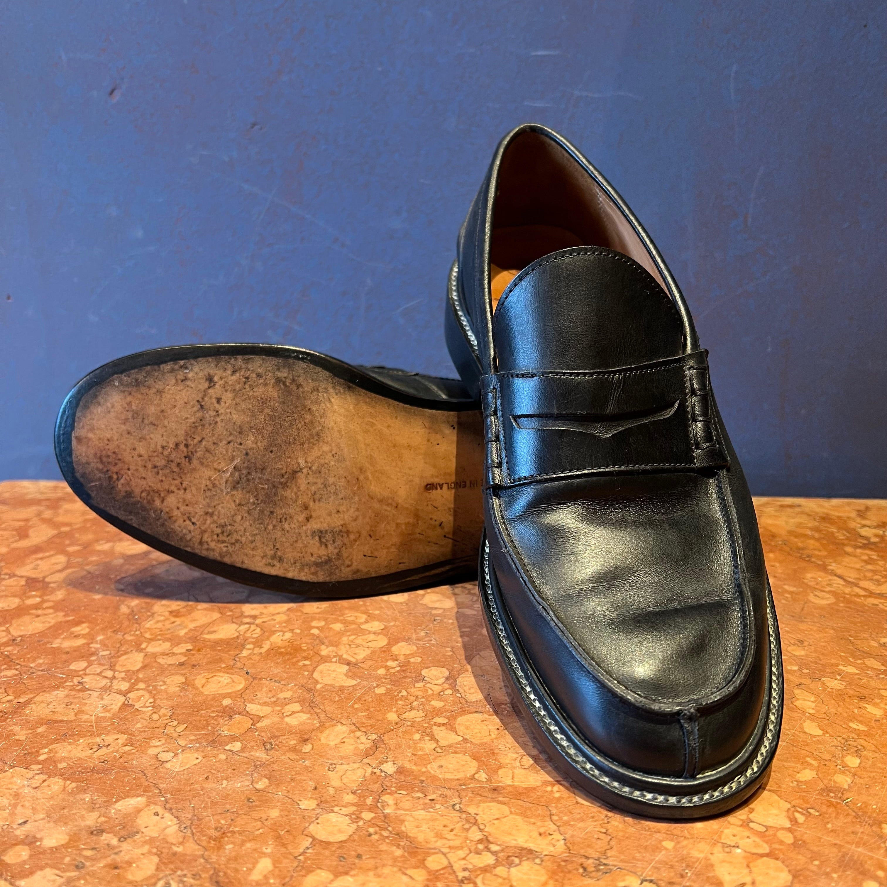 TRICKER'S BLACK MOCCASIN 