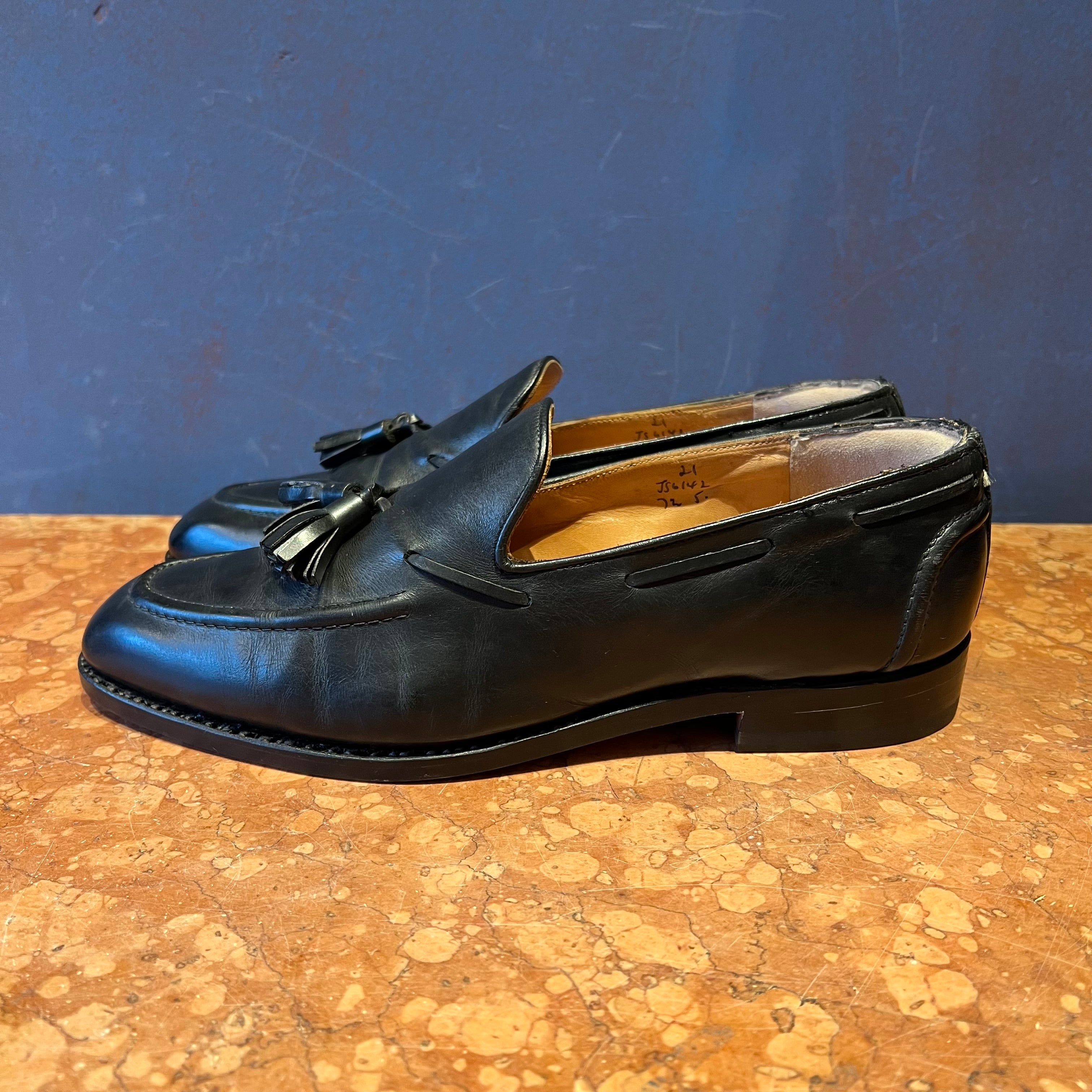 -Tricker's- Mocassino Nero Con Fiocco 