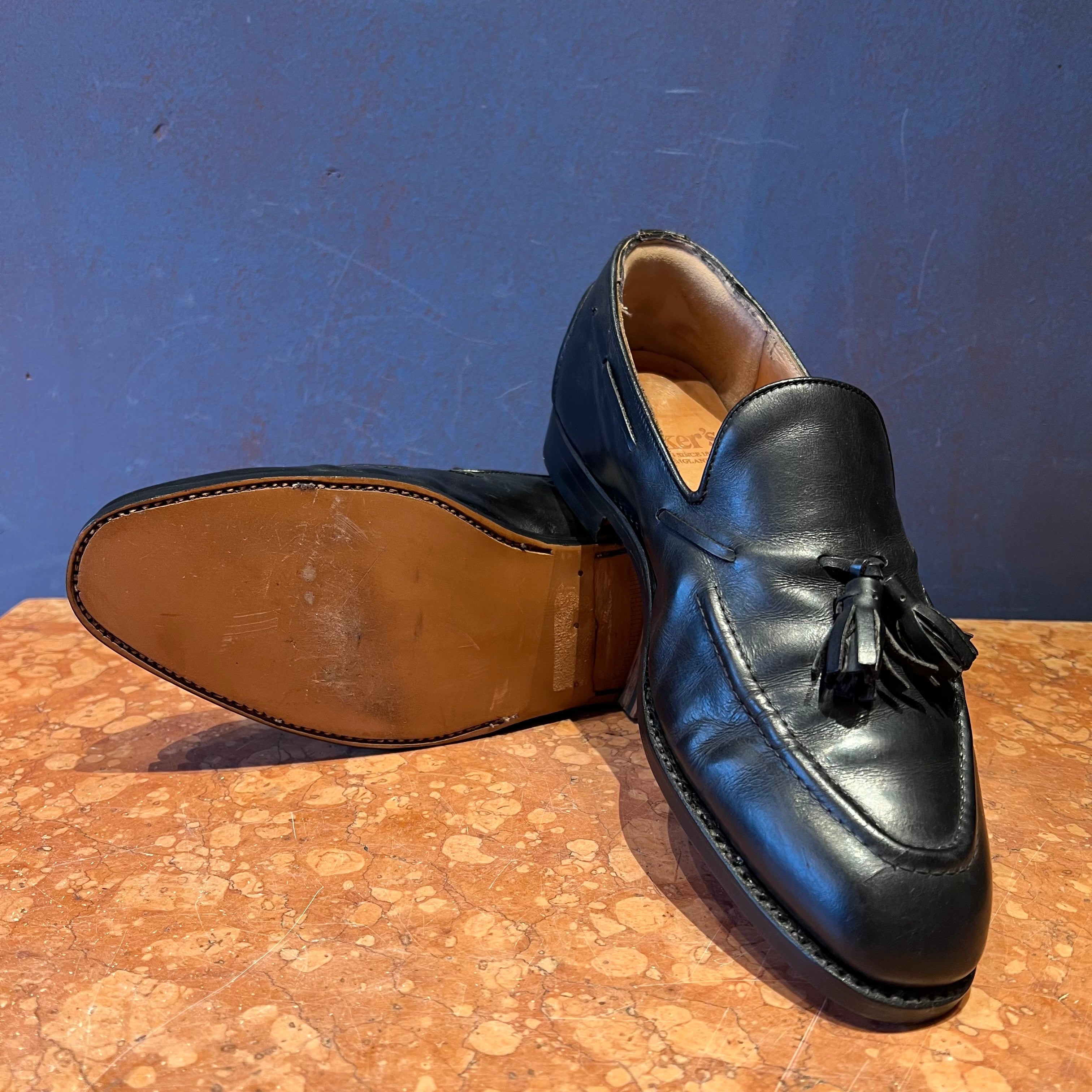 -Tricker's- Mocassino Nero Con Fiocco 