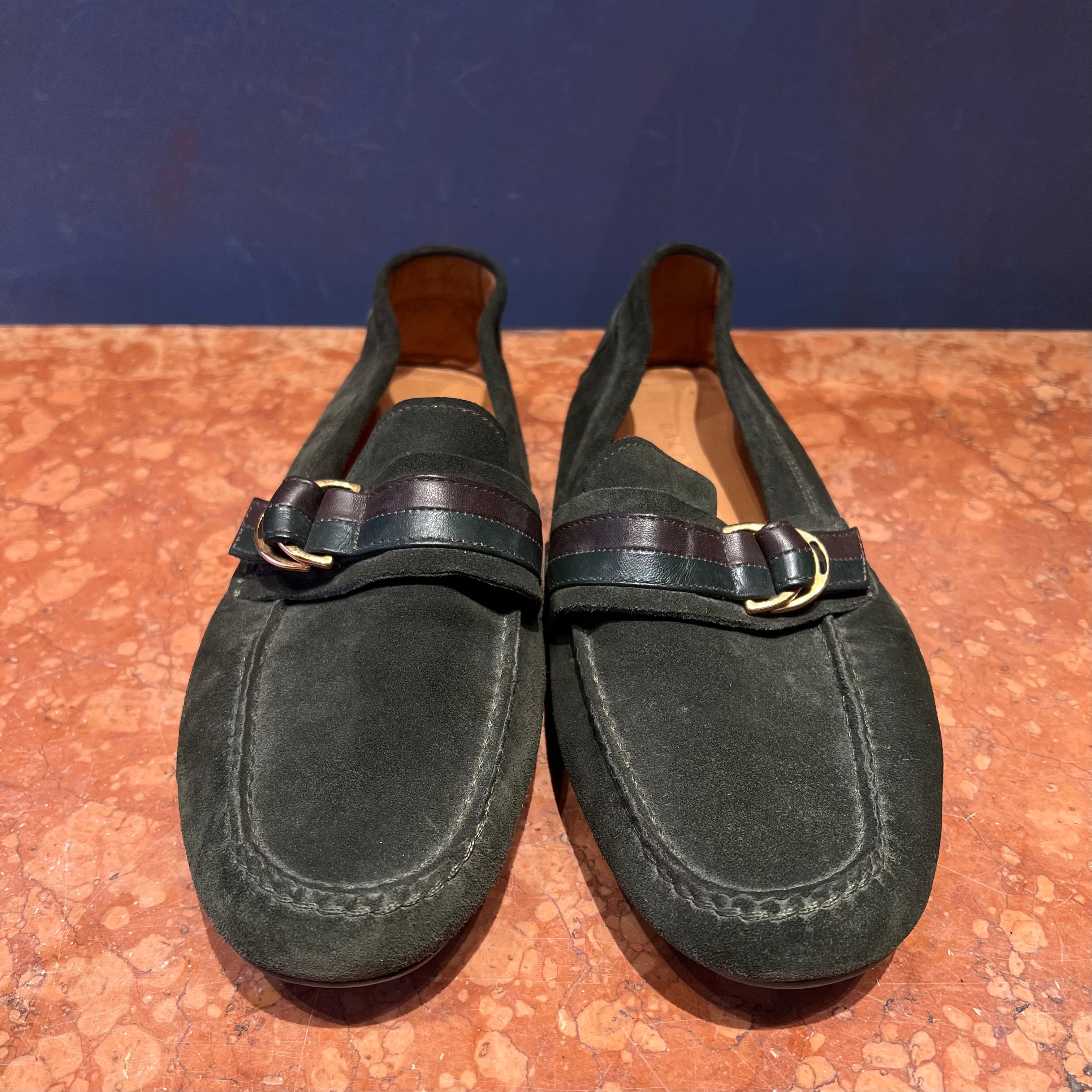 POLO RALPH LAUREN MOCASSINO CAMOSCIO SINGOLA FIBBIA 