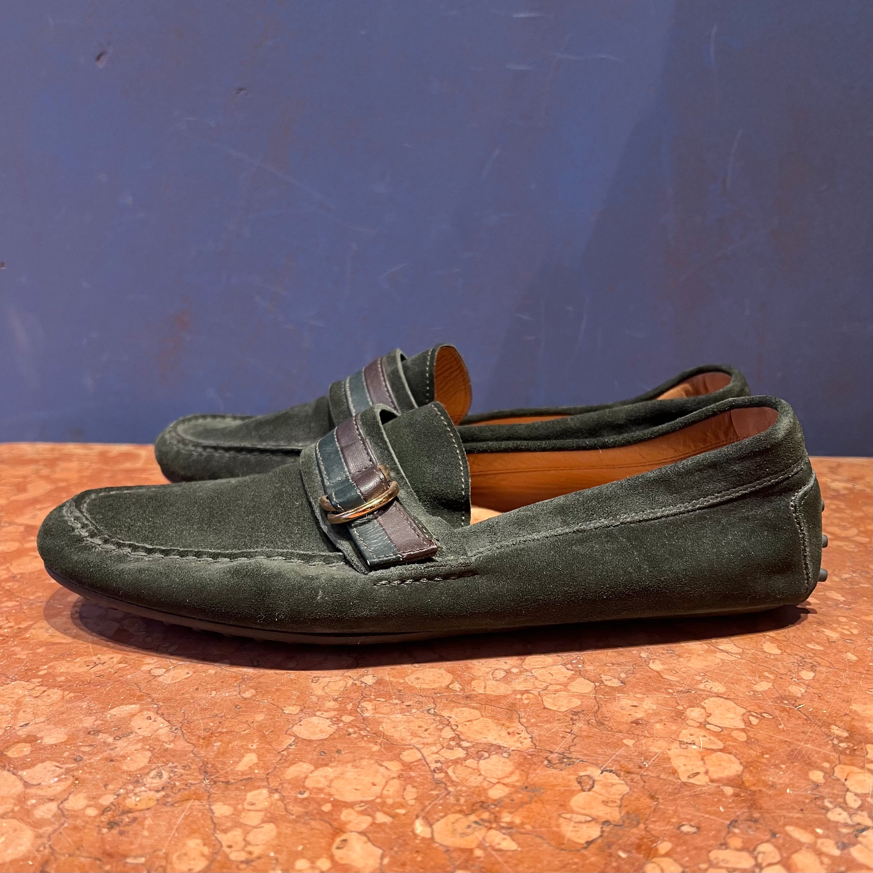 POLO RALPH LAUREN MOCASSINO CAMOSCIO SINGOLA FIBBIA 