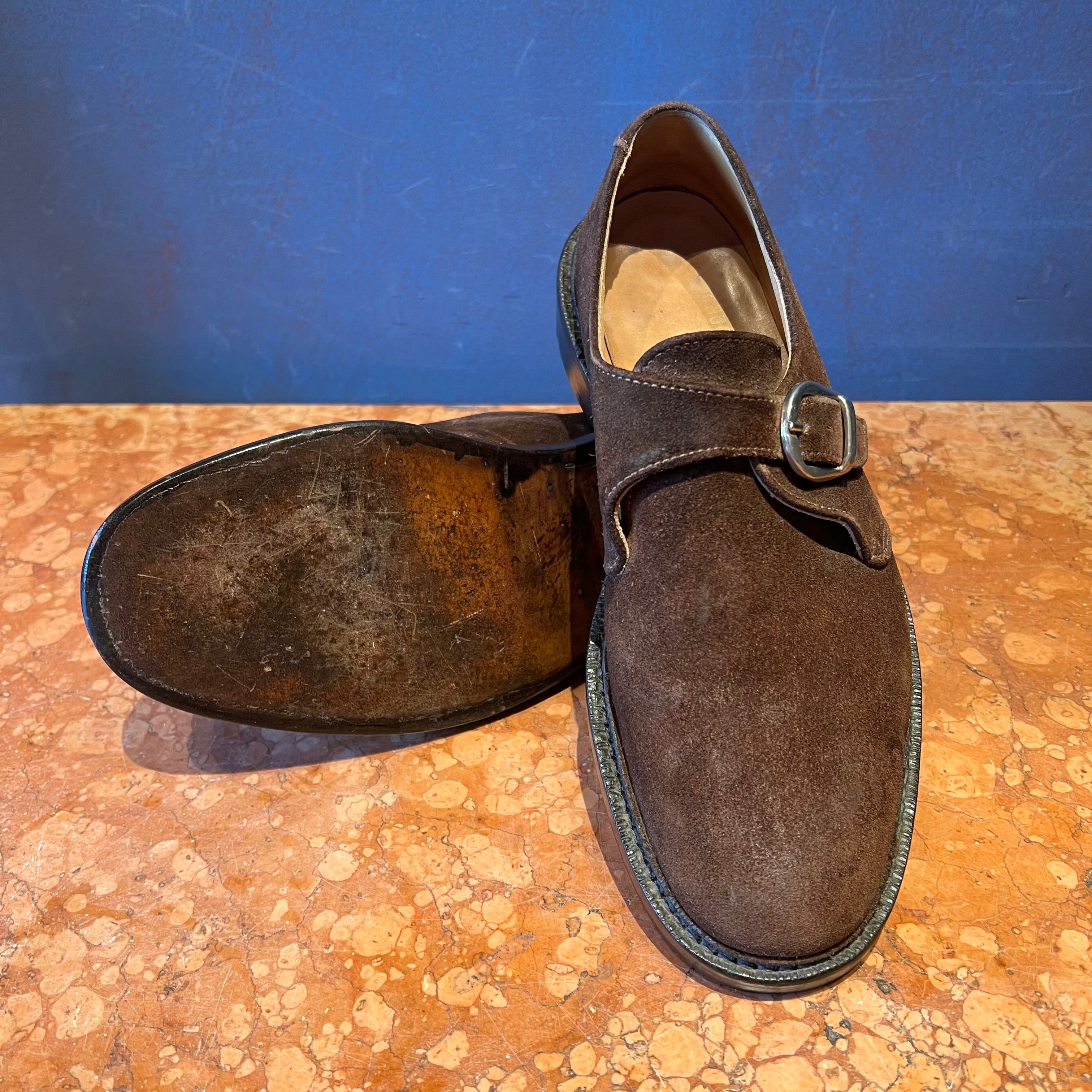 TRICKER'S MONK CAMOSCIO SINGOLA FIBBIA 